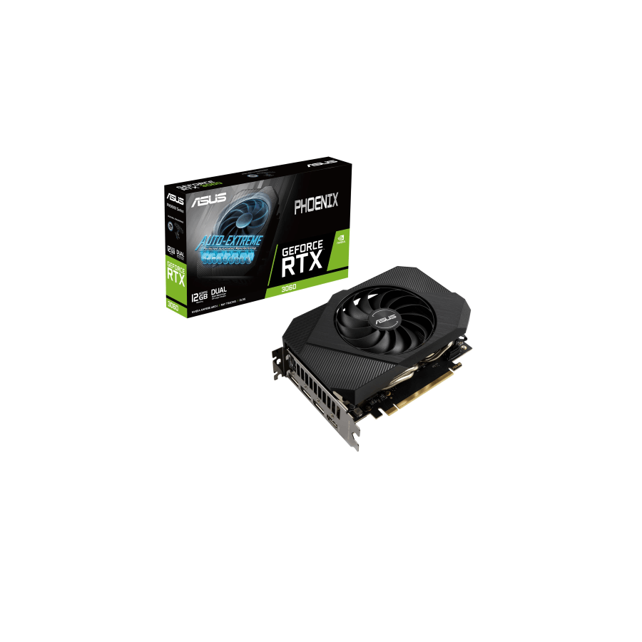 SCHEDA VIDEO 12GB ASUS PH-RTX3060-12G NVIDIA RTX3060 PCIE4.0 12GDDR6 192BIT HDMI 3XDP HDCP 7680X4320 2,5SLOT 