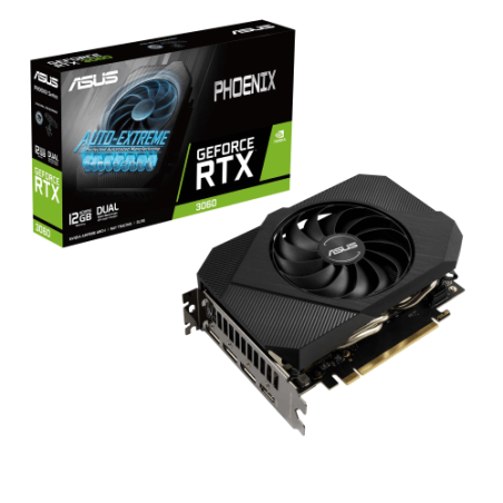 SCHEDA VIDEO 12GB ASUS PH-RTX3060-12G NVIDIA RTX3060 PCIE4.0 12GDDR6 192BIT HDMI 3XDP HDCP 7680X4320 2,5SLOT 