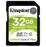 MEMORY CARD SD 32GB UHS-I C10 KINGSTON CANVAS SELECT PLUS SDS2/32GB