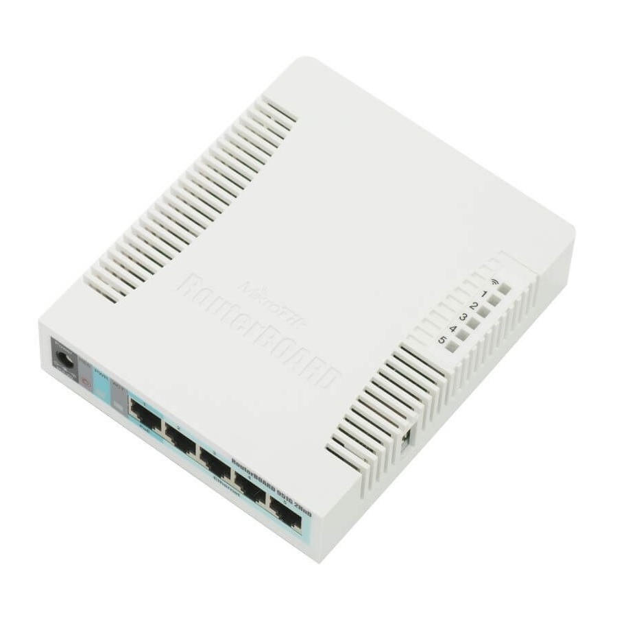 MIKROTIK ROUTERBOARD RB951G-2HnD - Wireless Access Point, 5xLAN, 2,4Ghz RouterOS Lv.4