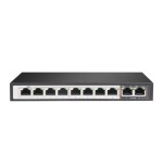 Extralink PERSES | Switch PoE | 8x Gigabit PoE/PoE+, 2x RJ45 Uplink Gigabit, 96W EX.14312