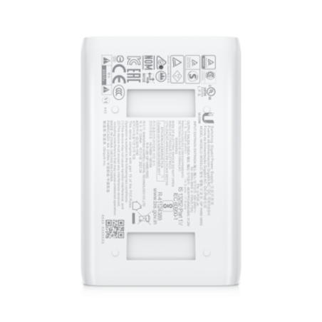Ubiquiti PoE Injector 802.3AT U-POE-at-EU compatibile con U6-LR, U6-Lite, U6-Pro