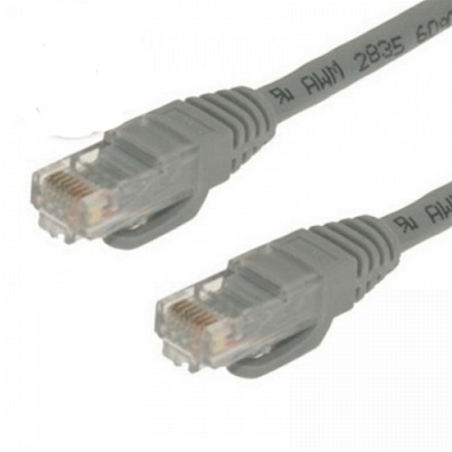 MACHPOWER CAVO LAN ETHERNET UTP CAT. 5E 5m CCA PLUG RJ45 GRIGIO - CV-PU5CCP-050-GR (EX CV-LAN-003)