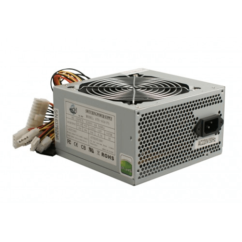 ALIMENTATORE ATX 500W CON VENTOLA 12CM MACH POWER PSU-500-SIL