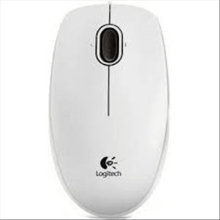MOUSE LOGITECH B100 WHITE FOR BUSINESS