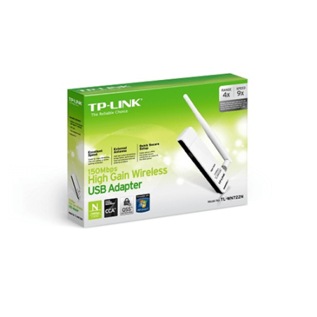 SCHEDA DI RETE WIRELESS N 150MBPS ALTO GUADAGNO USB TP-LINK TL-WN722N