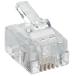 MACH POWER CONNETTORI PLUG TELEFONICO RJ11 6P4C (CONF. 50PZ) CV-LAN-054