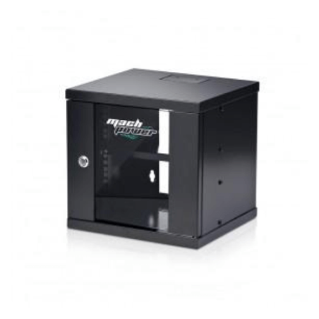 RACK 10" A PARETE 6U 325x300X370 1*RIP., LAT.REM., NERO