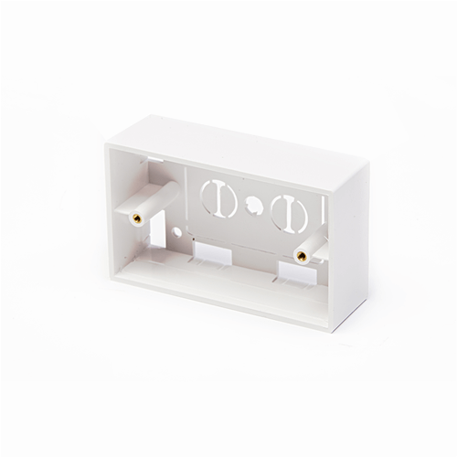 BOX IN PLASTICA MOD. 503 PER PLACCHE COL. BIANCO, 4,8CM