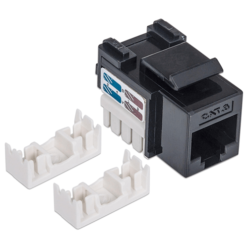 FRUTTO KEYSTON RJ45 UTP CAT5E, COLORE NERO