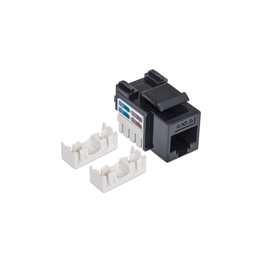 FRUTTO KEYSTON RJ45 UTP CAT5E, COLORE NERO