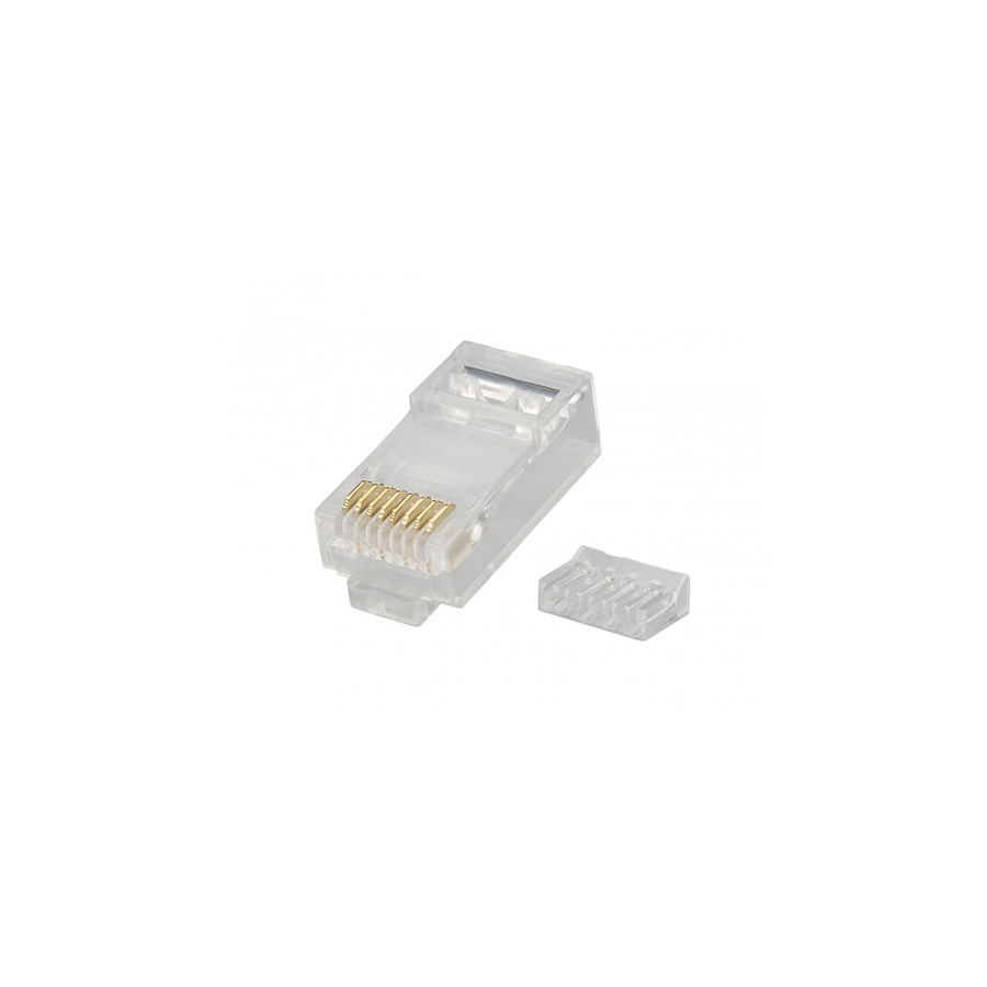 MACH POWER CONNETTORI PLUG DI RETE RJ45 UTP CAT.6 8P8C (CONF. 50PZ) - CV-LAN-027
