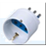 MACH POWER ADATTATORE SPINA 16A 2P+T - PRESA SCHUKO 10A 2P+T BIANCA MP-SA1007