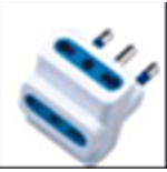 MACH POWER ADATTATORE TRIPLO SPINA 16A 2P+T - 3 PRESE 10/16A BIANCA MP-SA1026