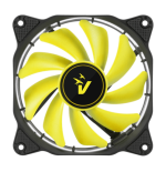 VENTOLA ADDIZIONALE PER CASE 12CM CON ILLUMINAZIONE HALO LED GIALLO