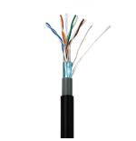 MACHPOWER MATASSA CAVO LAN FTP CAT6 305M RAME 0.56MM 23AWG OUTDOOR PVC+PE NERO CM-029