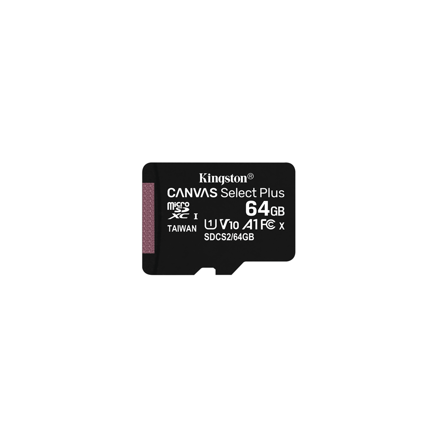 MEMORY CARD MICROSD 64GB UHS-I C10 KINGSTON CANVAS SELECT SDCS2/64GB