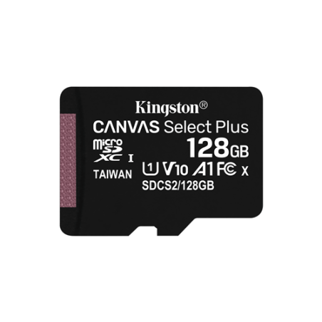 MEMORY CARD MICROSD 128GB UHS-I C10 KINGSTON CANVAS SELECT SDCS2/128GB