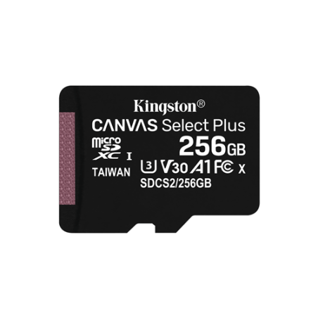 MEMORY CARD MICROSD 256GB UHS-I C10 KINGSTON CANVAS SELECT SDCS2/256GB