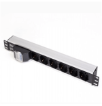 MULTIPRESA PDU 6P 10/16A SHUKO, INTER. MAGNETICO -  RACK 19"