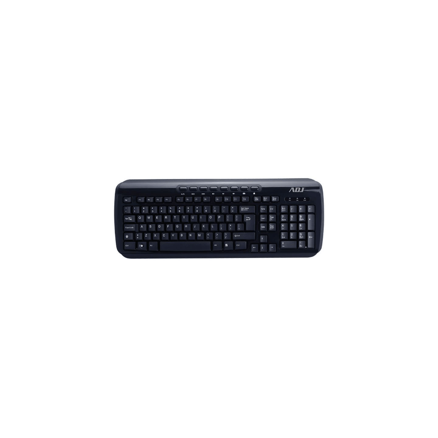 TASTIERA ADJ TA218 SHINE MULTIMEDIA KEYBOARD USB - 8 TASTI MULTIMEDIALI - RESISTENTE AGLI SCHIZZI D'ACQUA - COLORE NERO