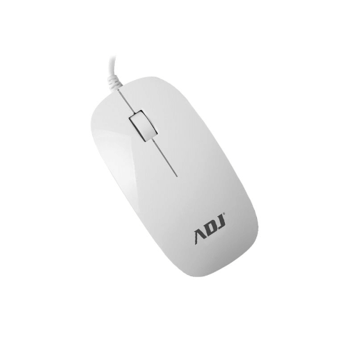 MOUSE USB ADJ MO110 3D SLIM MOUSE - TECNOLOGIA OTTICA - 1000 DPI - COLORE BIANCO