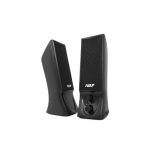 SLENDER SPEAKER ADJ USB SET 2.0 - POTENZA IN USCITA: 4W - ALIMENTAZIONE TRAMITE USB - COLORE NERO