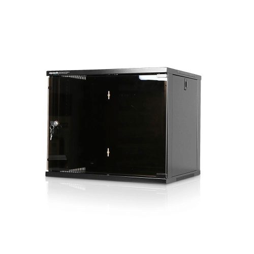 RACK A PARETE 9U 540(L)x450(P) COLORE NERO FLAT SERIES