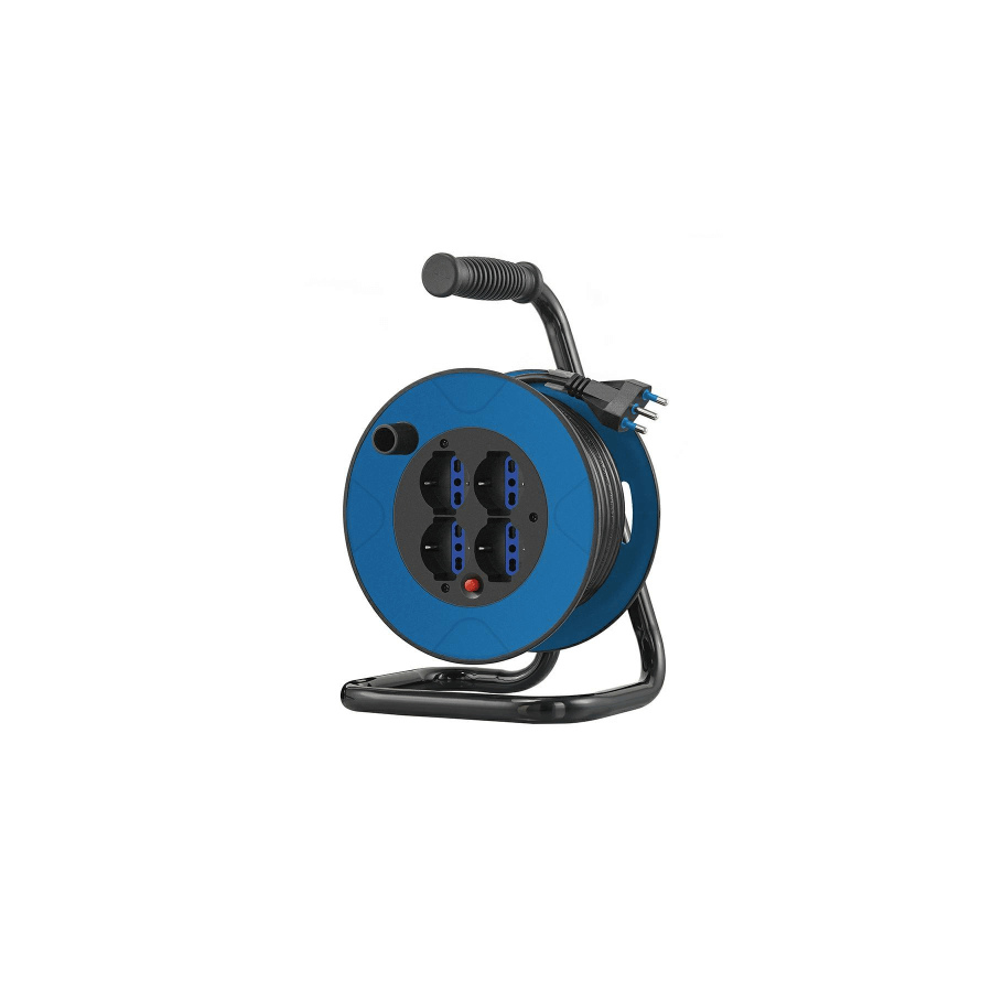 PROLUNGA AVVOLGICAVO 15M, 4*(SCHUKO+10/16A) SPINA ITA 16A