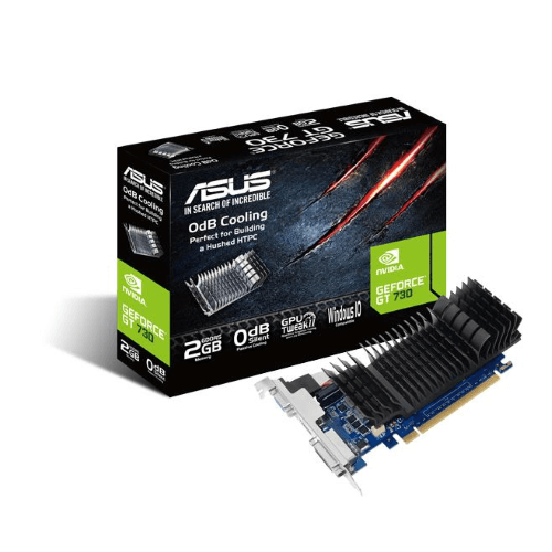 SCHEDA VIDEO 2GB DDR5 NVIDIA GEFORCE ASUS GT730 DISSIPATORE PASSIVO GT730-SL-2GD5-BRK
