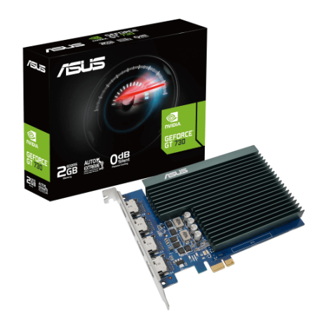 SCHEDA VIDEO 2GB DDR5 NVIDIA GEFORCE ASUS GT730 GT730-4H-SL-2GD5
