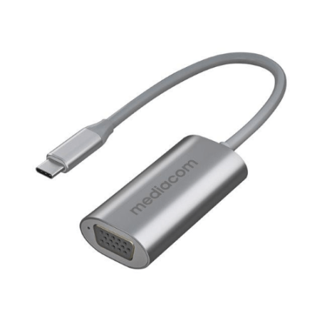 ADATTATORE VIDEO DA VGA FEMMINA A USB-C MASCHIO MEDIACOM MD-C307