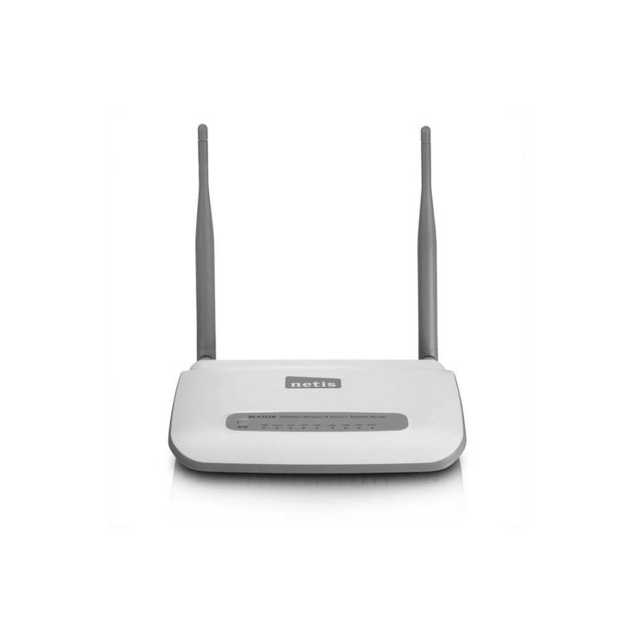 NETIS DL4322D ROUTER ADSL RJ45  WIFI N ADSL2+ ANTENNE STACCABILI