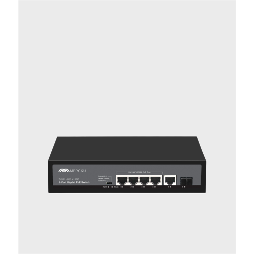 MERCKU ZX901-AXG-411NS 6-Port Gigabit PoE Switch IEEE802.3af (15.4 W) IEEE802.3at (30 W)