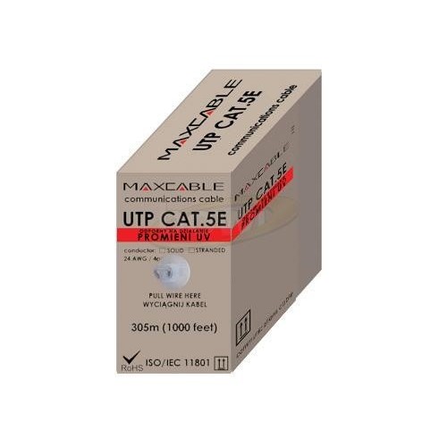 Cavo UTP (cu/Al) 305MT cat.5E MATASSA ESTERNO UV MAXC-UTP-CCA