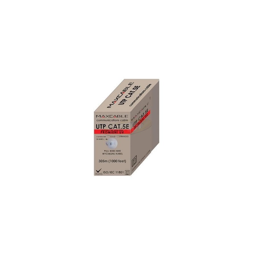 Cavo UTP (cu/Al) 305MT cat.5E MATASSA ESTERNO UV MAXC-UTP-CCA