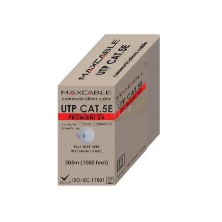 Cavo UTP (cu/Al) 305MT cat.5E MATASSA ESTERNO UV MAXC-UTP-CCA