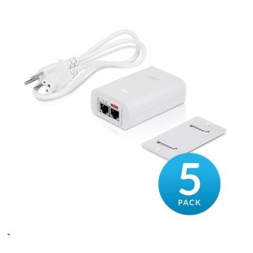 Ubiquiti PoE 24V 24W Gigabit Power Adapter 5 pack POE-24-24W-5P