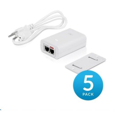 Ubiquiti PoE 24V 24W Gigabit Power Adapter 5 pack POE-24-24W-5P