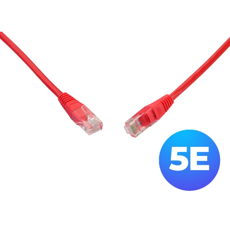 Solarix C5E-155RD-0.5MB patchcord cat 5e UTP 0,5m red