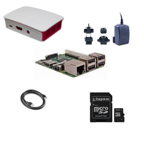 Kit (02) Raspberry Pi 3 Model B (1GB) 16GB NOOBS Starter Kit