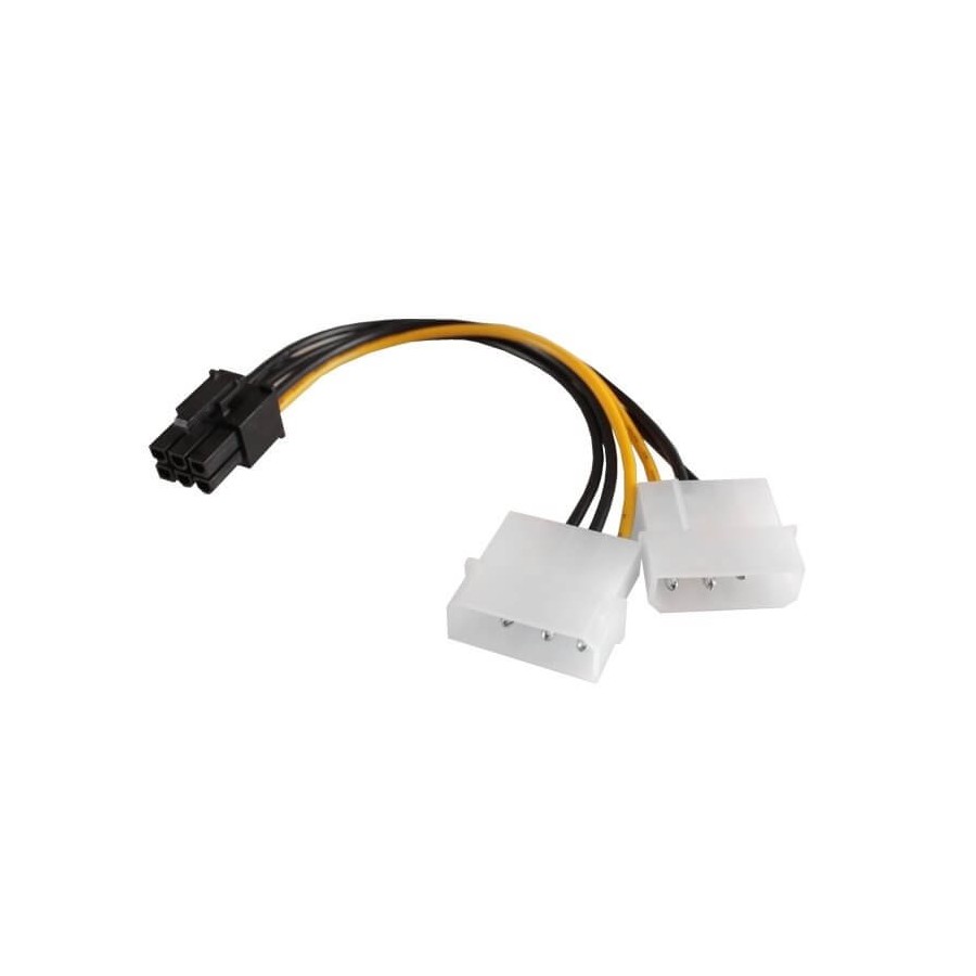 VULTECH CAVO ADATTATORE ALIMENTAZIONE DA MOLEX A PCI-E 6 PIN SC10903