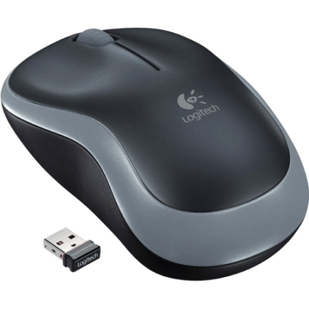 MOUSE OTTICO WIRELESS LOGITECH M185 GRIGIO