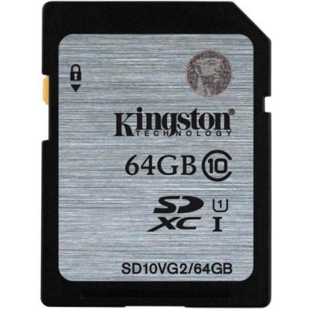 KINGSTON MEMORY CARD SD 64GB C10 V G2