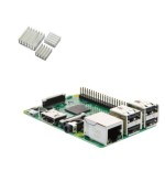 Raspberry Pi 3 Model B con dissipatori di calore (E03)