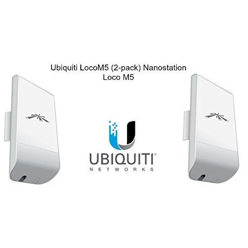 Ubiquiti NanoStation Loco M5 x2 pack CPE access point outdoor POE 5GHz 13dBi