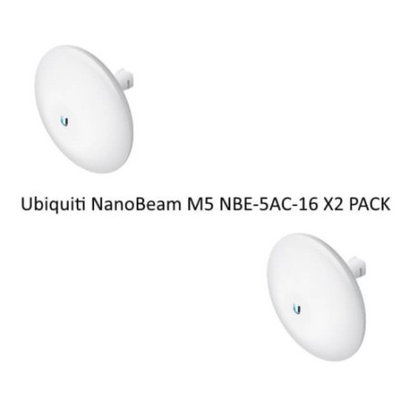 Ubiquiti NanoBeam M5 NBE-5AC-16 X2 PACK - CPE access point outdoor POE 5GHz 16dBi