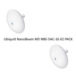 Ubiquiti NanoBeam M5 NBE-5AC-16 X2 PACK - CPE access point outdoor POE 5GHz 16dBi