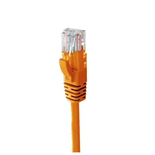 MACH POWER CAVO ETHERNET UTP CAT.6 50CM IN RAME 24AWG COLORE ARANCIO - CV-PU6L-050-O