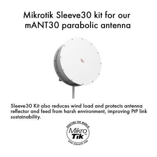 MikroTik Sleeve30 Kit for mANT30 Antenna, Mikrotik MTAD-5G-30D3-PA, MTAD-5G-30D3 - Sleeve30